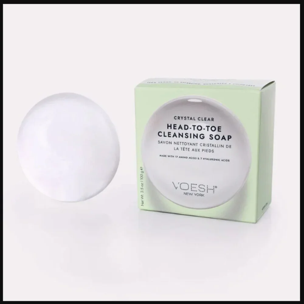 🔥3/$30 NIB Voesh New York Crystal Clear Head-To-Toe Cleansing Soap Full Size